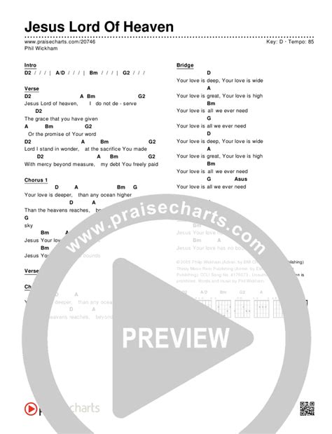 jesus lord of heaven chords|Phil Wickham – Jesus Lord Of Heaven chords .